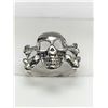 Image 1 : Silver Bikers Skull and cross bones Gents Ring size 9-10