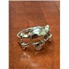 Image 2 : Silver Bikers Skull and cross bones Gents Ring size 9-10