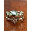 Image 3 : Silver Bikers Skull and cross bones Gents Ring size 9-10