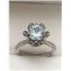 Image 2 : Brilliant Cut 1.0 Solitaire Stone Ladies 14K GP Engagement ring