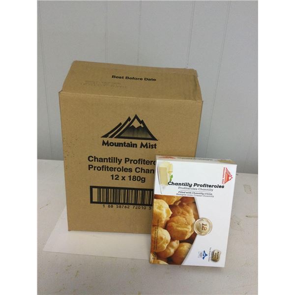 Case of Frozen Mountain Mist Chantilly Profiteroles (12 x 180g)