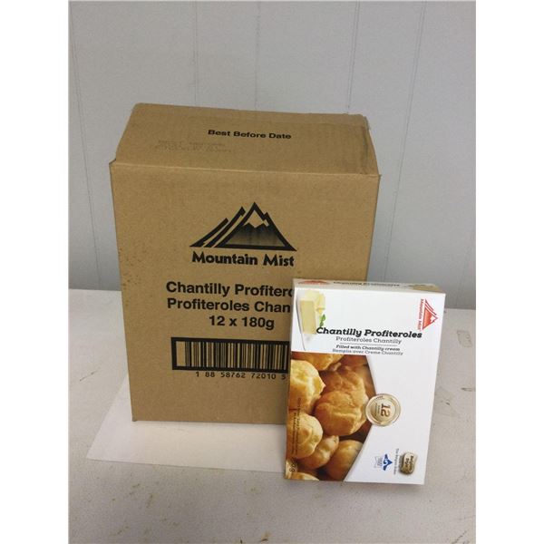 Case of Frozen Mountain Mist Chantilly Profiteroles (12 x 180g)