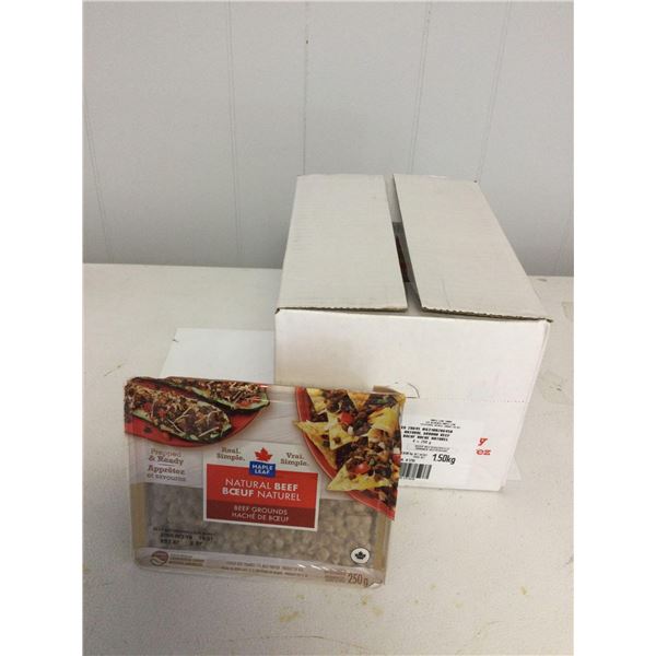 Case of Frozen Maple Leaf Natural Beef Grounds (6 x 250g)