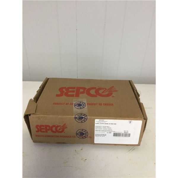 Case of Frozen Sepco Bone-In Rib End Pork Chops (5.360kg)