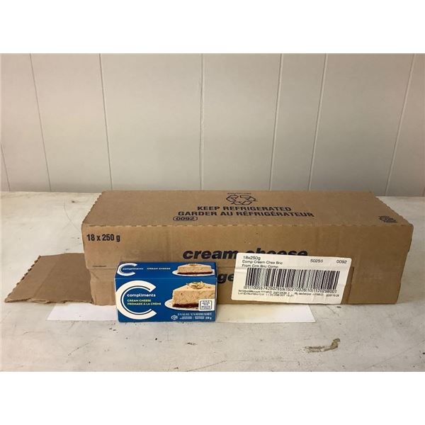 Case of Frozen Compliments Cream Cheese (18 x 250g)