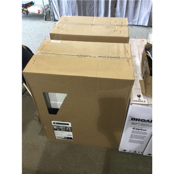 Eklipse 24in Perle Microwave Cabinet - Model: RD-HMO24-SD (23.938in W x 30 1/4in H x 17 1/2in D)