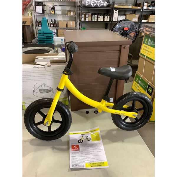 Triple Tree Children's Balance Bike - Yellow