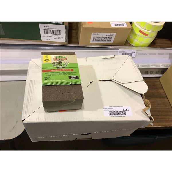 Case of 10 2-Pack Gator Medium Fine All-Purpose Jumbo Sanding Sponges