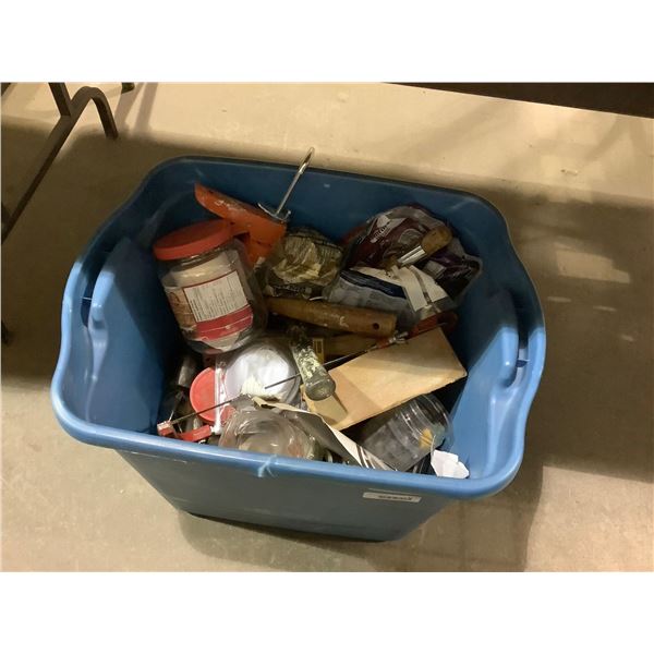 Bin of Misc Housewares