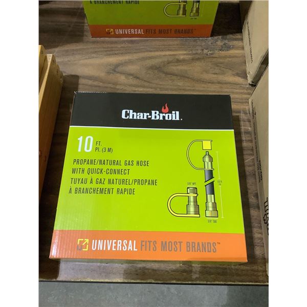 Char-Broil 10ft Propane/Natural Gas Hose w/ Quick-Connect
