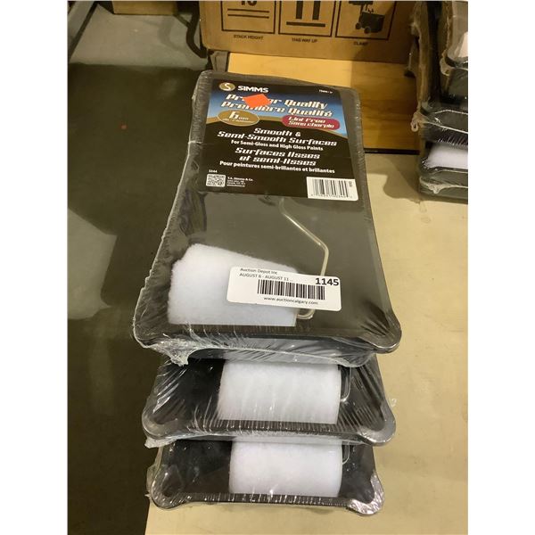 Simms Premium Quality Paint Roller Lot of 3