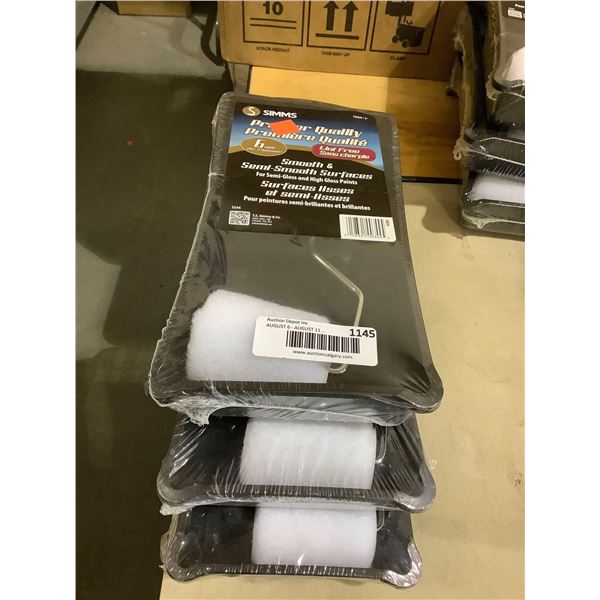 Simms Premium Quality Paint Roller Lot of 3