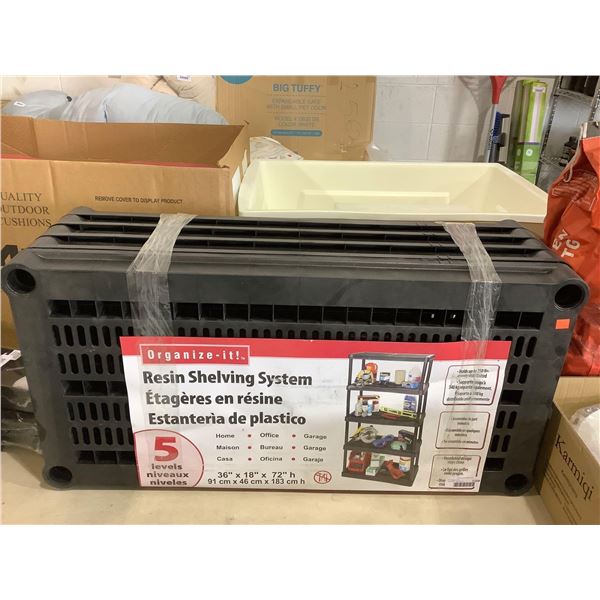 Organize-It Resin Shelving System (36in x 18in x 72in)