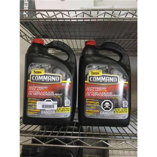 Prestone Command Heavy Duty Prediluted 50/50 Antifreeze/Coolant (2 x 3.78L)