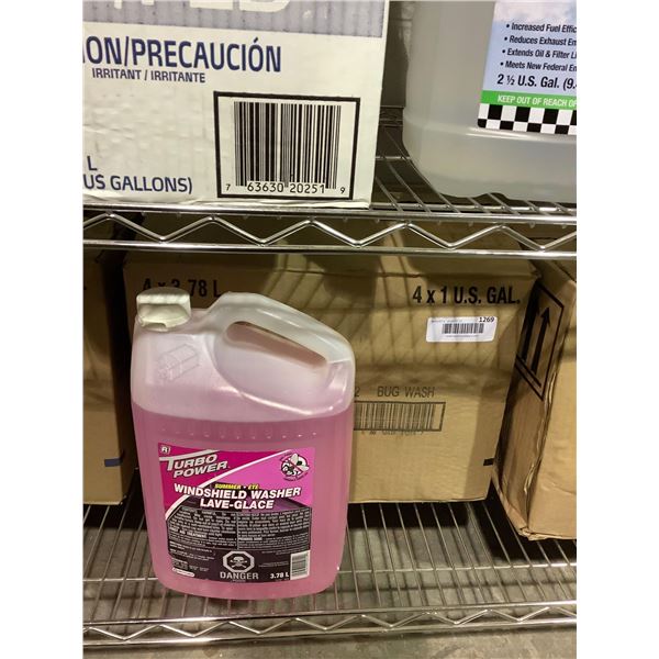 Case of Turbo Power Summer Bug Wash Windshield Washer Fluid (4 x 3.78L)