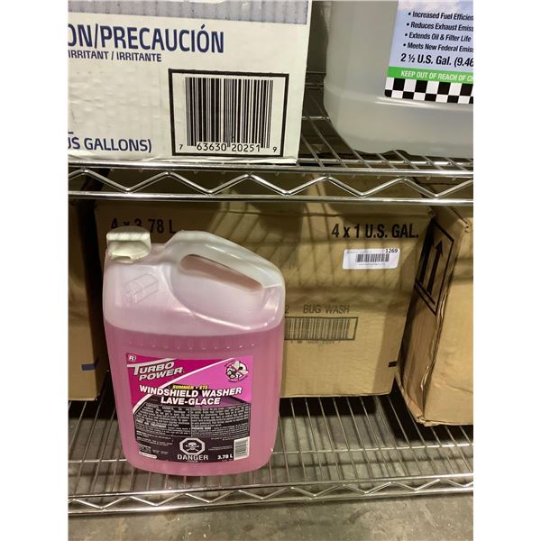 Case of Turbo Power Summer Bug Wash Windshield Washer Fluid (4 x 3.78L)