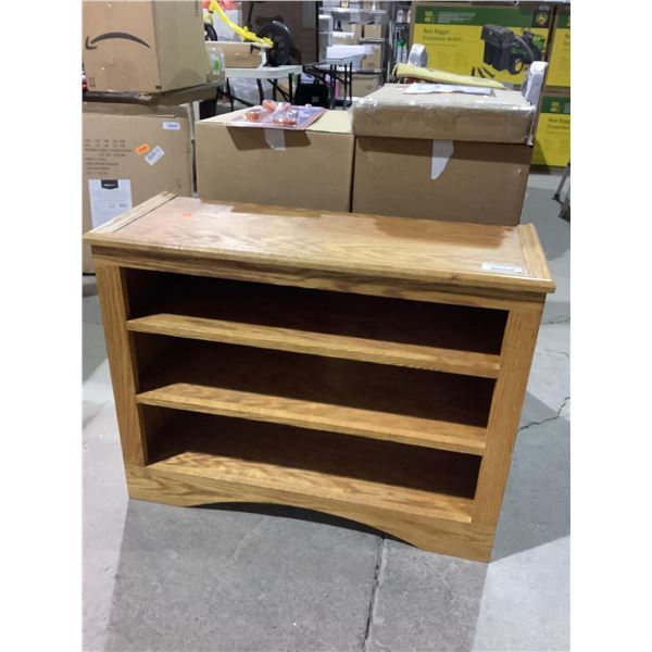 Wooden Shelving Unit (33in L x 13in W x 25in H)
