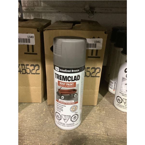 Case of Tremclad Flat Anodized Bronze Rust Paint (6 x 340g)