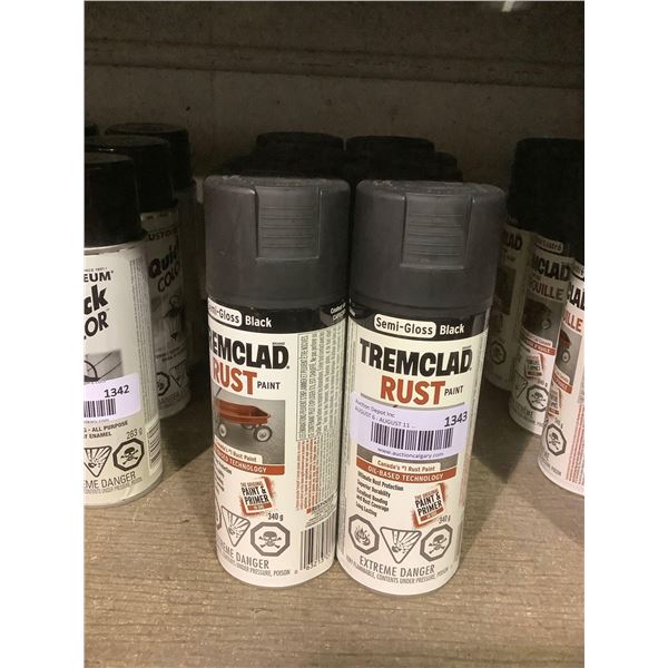 Tremclad Semi-Gloss Black Rust Paint (6 x 340g)