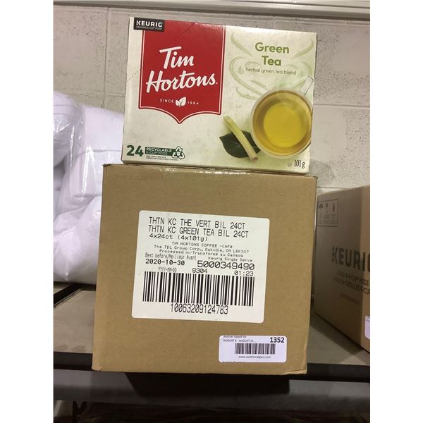 Case of Tim Horton Green Tea K-Cup Pods (4 x 101g)