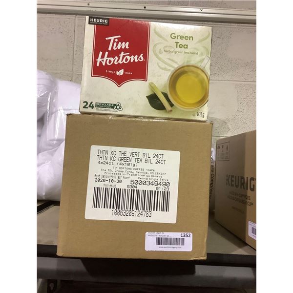Case of Tim Horton Green Tea K-Cup Pods (4 x 101g)