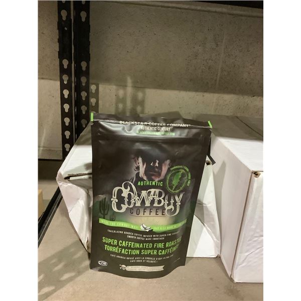 Case of Cowboy Coffee Super Caffeinated Fire Roasted Ground Coffee (8 x 227g)