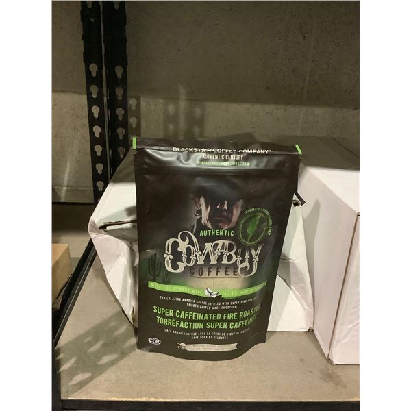 Case of Cowboy Coffee Super Caffeinated Fire Roasted Ground Coffee (8 x 227g)