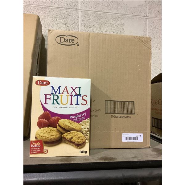 Case of Maxi Fruits Raspberry Soft Oatmeal Cookies (12 x 280g)