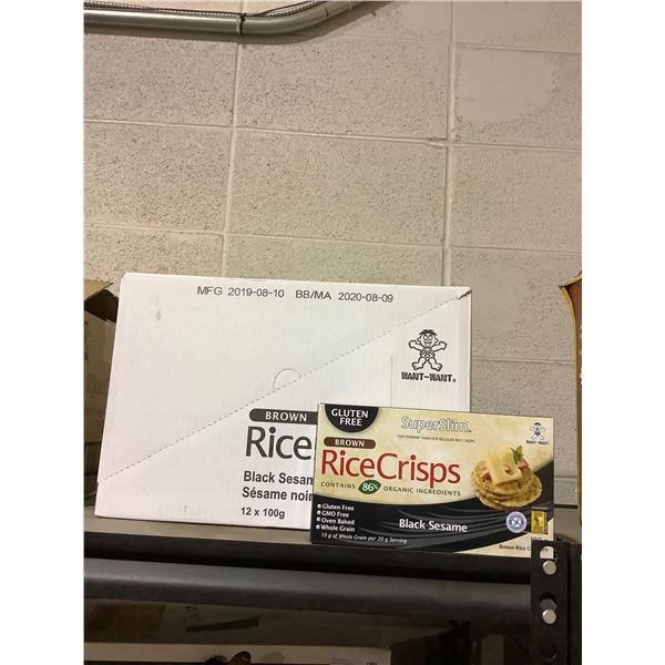 Case of Rice Crisps Black Sesame (12 x 100g)