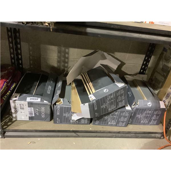 Lot of Decocer 4in x 12in Ceramic Tiles Assorted Styles