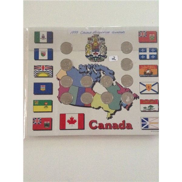 1999 Canada Millennium Quarter Set