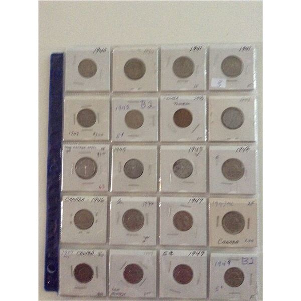 Canada Nickel Collection (1940 - 1949)