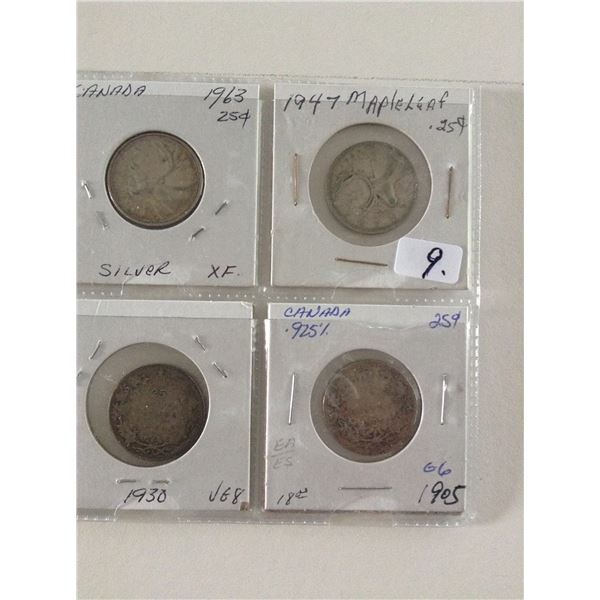 Canada Silver Quarter Set