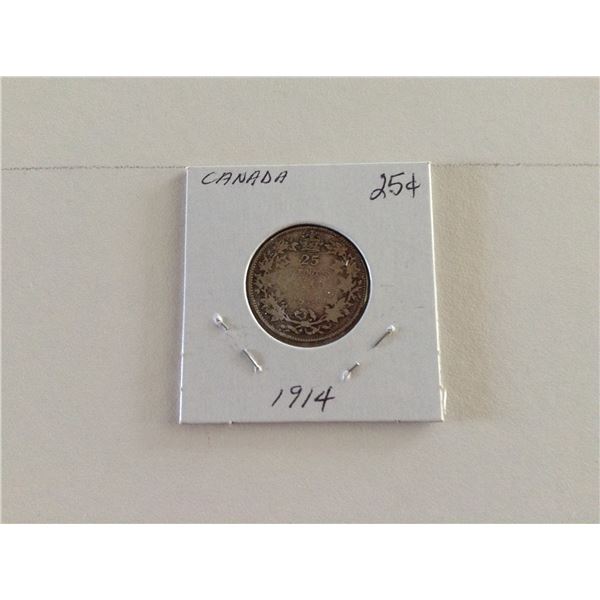1914 Canada Quarter