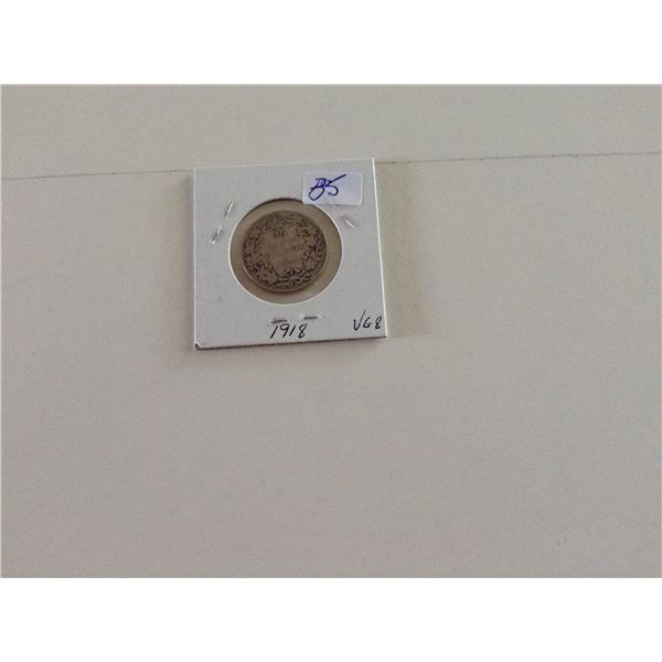 1918 Canada Quarter