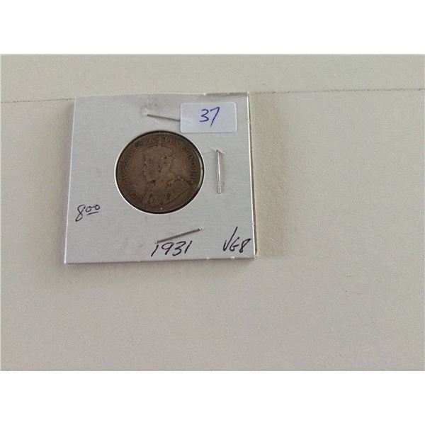 1931 Canada Quarter