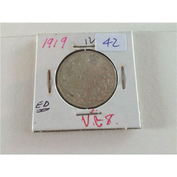 1919 Canada Half Dollar