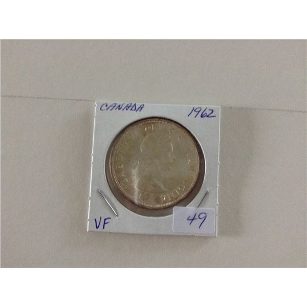 1962 Canada Silver Dollar