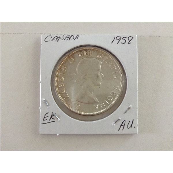 1958 Canada Silver Dollar