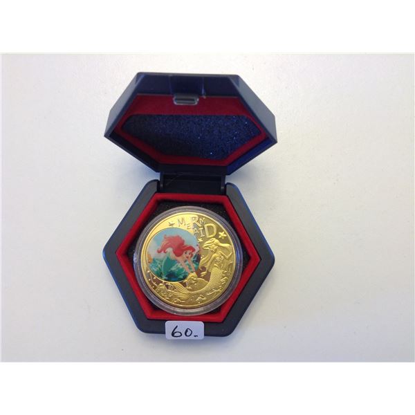 Little Meraid Medallion (24 Carat Gold Plate)