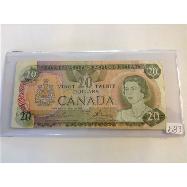 1979 Canada $20.00 Bill Lawson Bovey