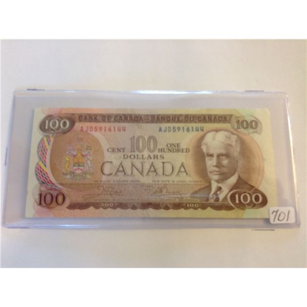 1975 Canada $100.00 Crow & Bovey