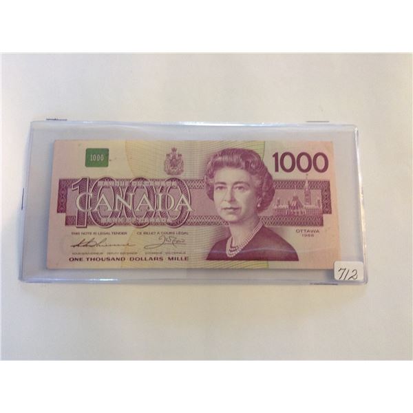1988 Canada $1000.00 Thiessen & Crow