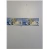 Image 2 : 2-2002 Canada $5 Uncirculated Consecutive Serial 6974 6975