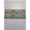 Image 1 : Four 1954 Canada $20.00 Dollar Bills - Nice Condition