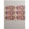 Image 2 : Six 1986 Canada $2.00 Dollar Bills - Uncirculated