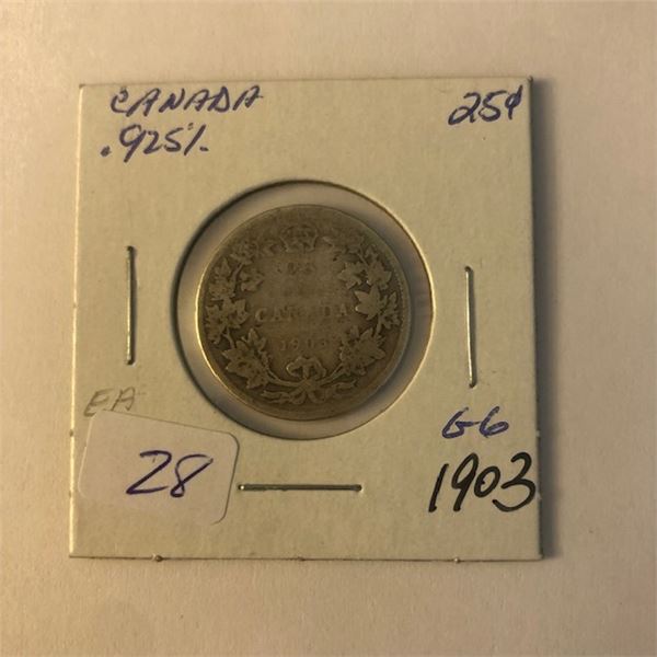1903 Canada Quarter
