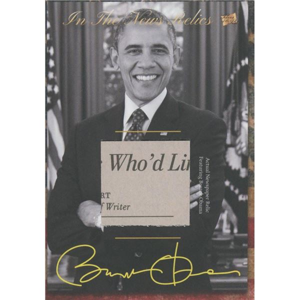 Barack Obama newspaper relic