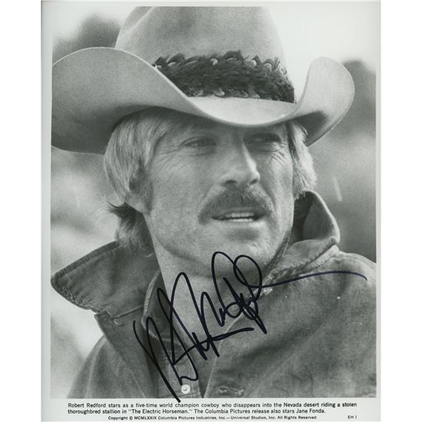 Robert Redford signed movie photo.