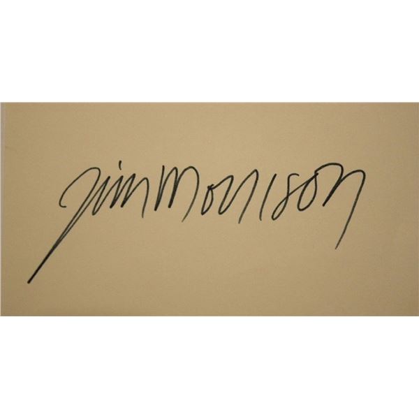 Jim Morrison signature slip